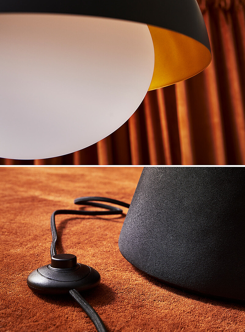 Half-sphere shade adjustable floor lamp product image 3