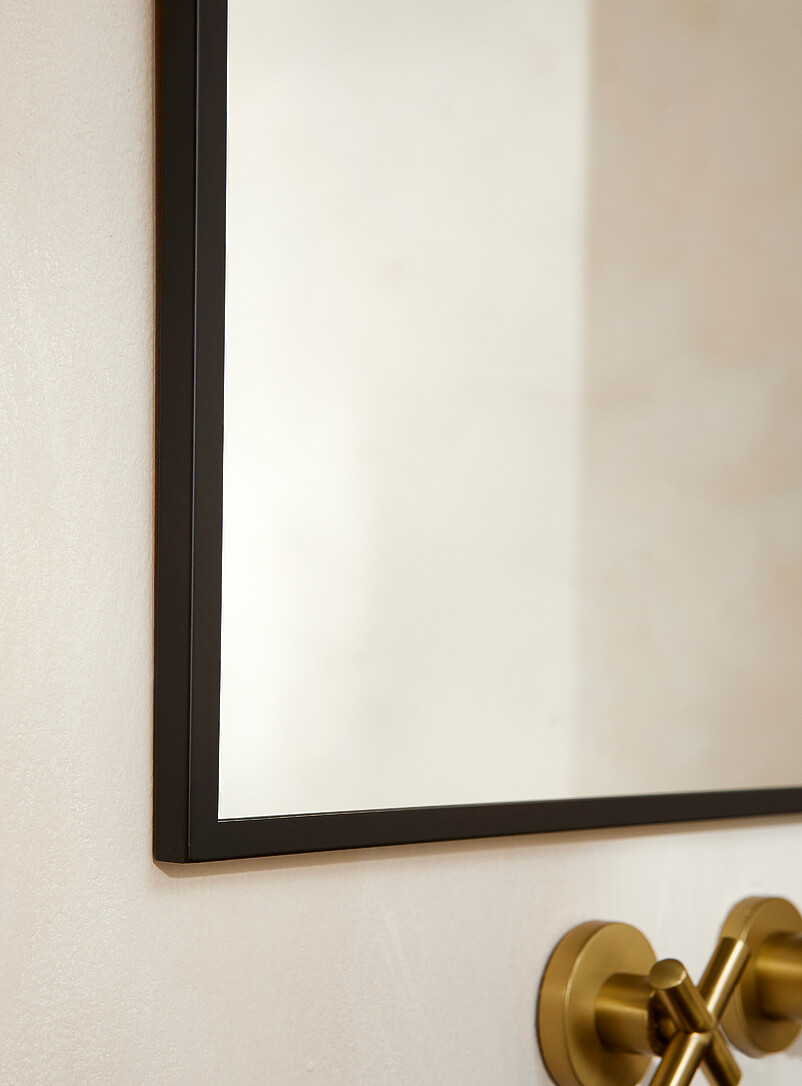 Angular iron frame mirror product image 2