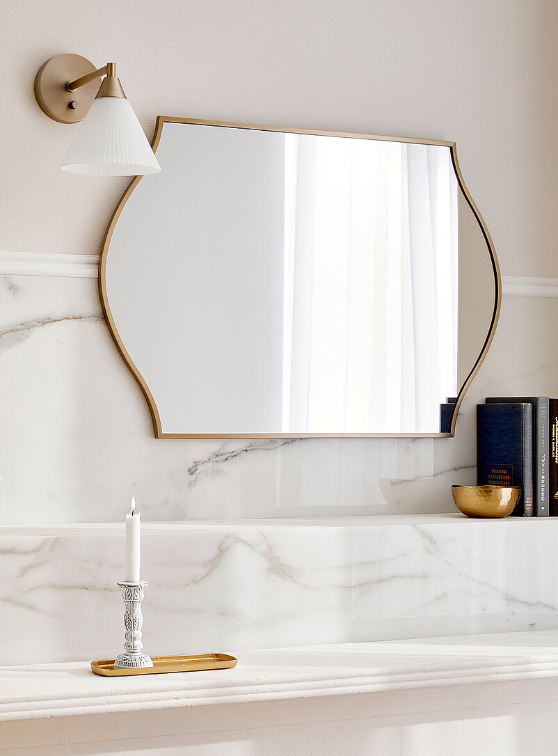 Domed frame mirror product image (primary)