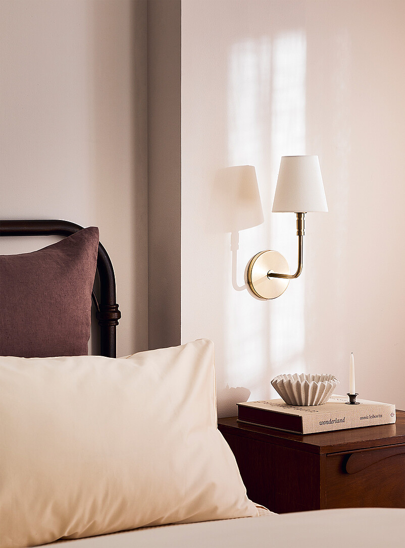 Classic burnished brass wall sconce product image 2