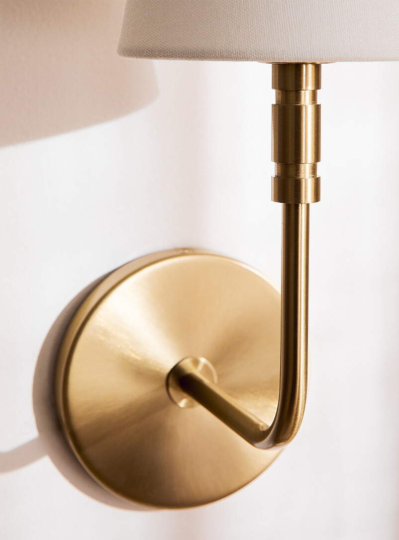 Classic burnished brass wall sconce product image 3