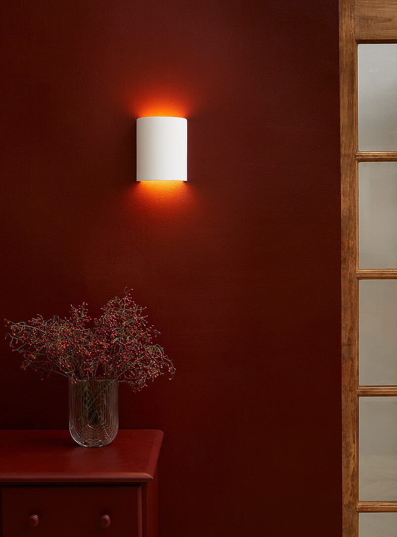 Minimalist White Iron Wall Sconce