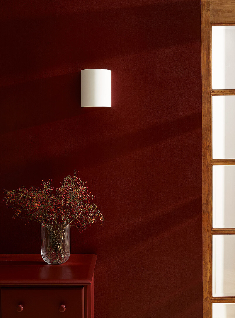 Minimalist white iron wall sconce product image 2