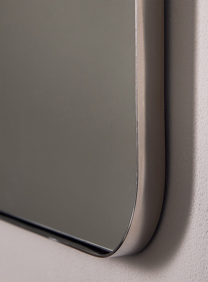 Rounded corners stainless steel frame mirror product image 2