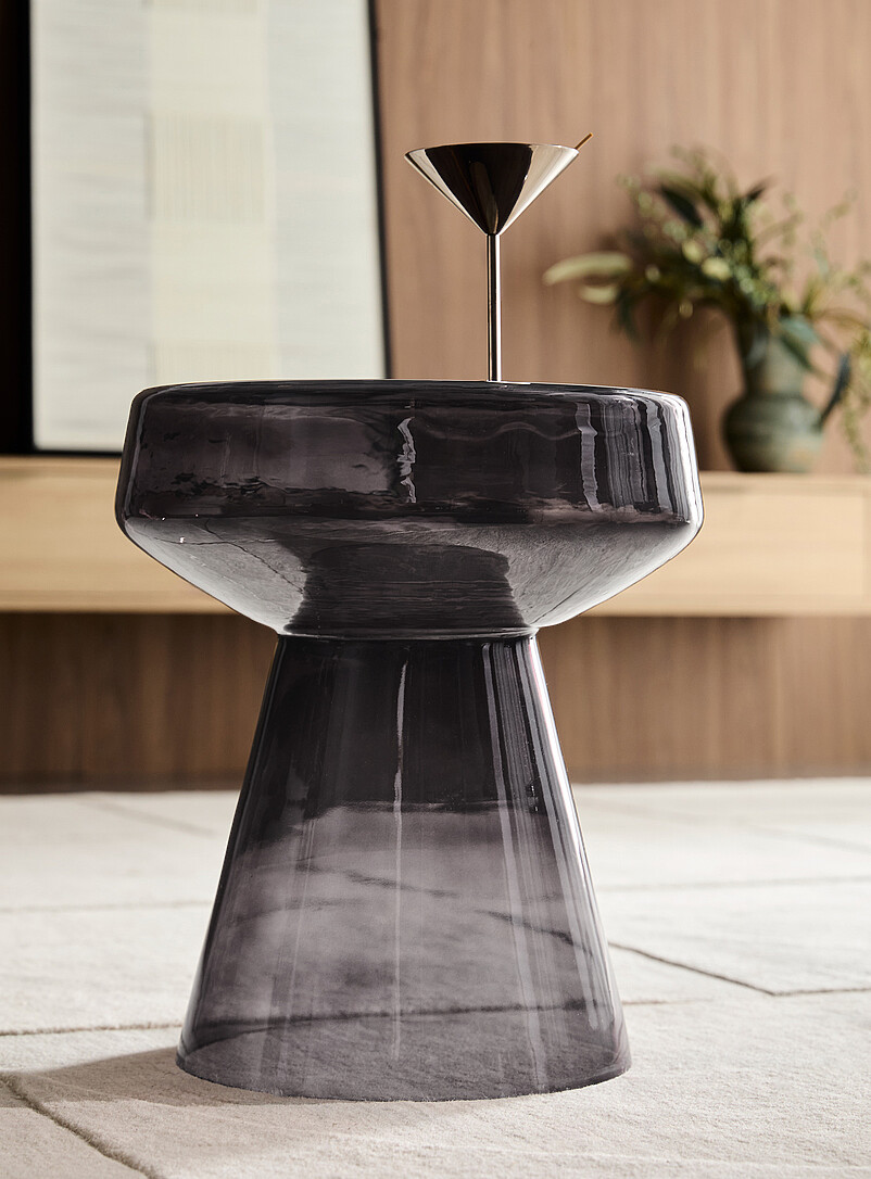Sculptural glass side table product image 2