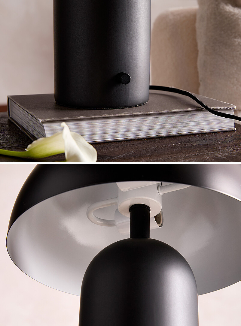 Table lamp with black ceramic base product image 3