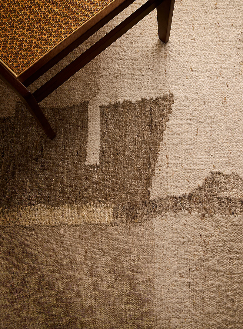 Multi-textured abstract art rug 160 x 220 cm product image 2