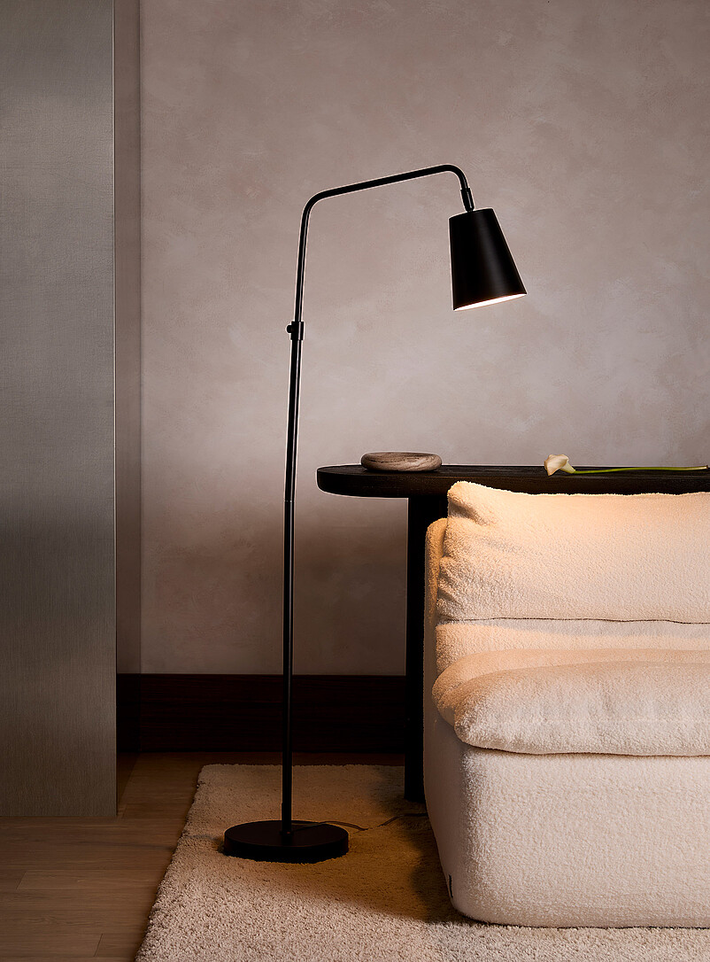 Sleek adjustable-height floor lamp product image (primary)