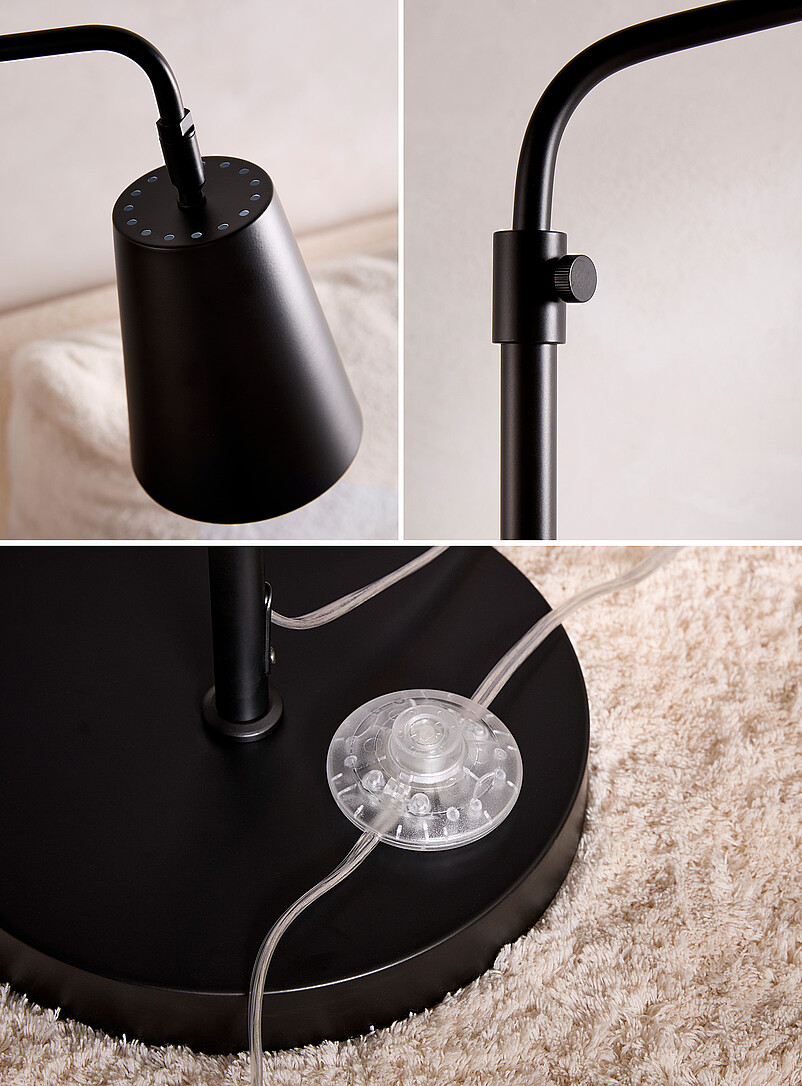 Sleek adjustable-height floor lamp product image 3