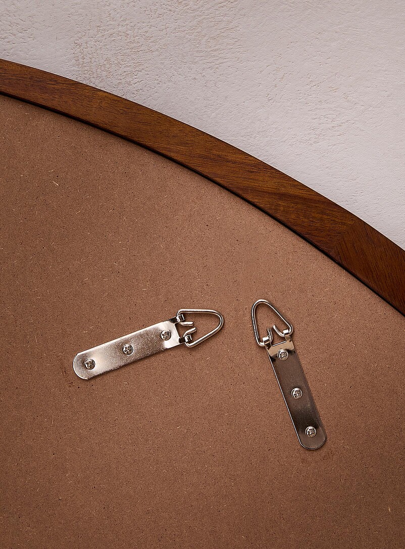 Natural curves solid wood mirror product image 3