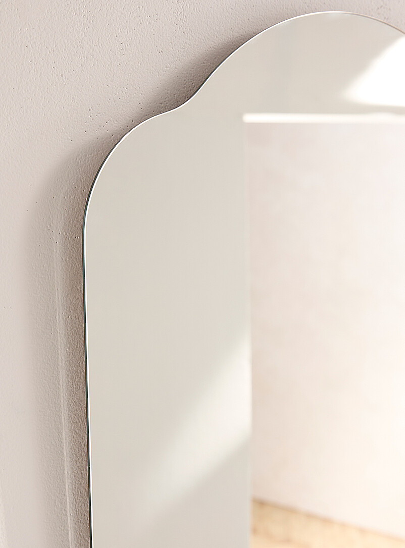 Redesigned arch frameless mirror product image 2