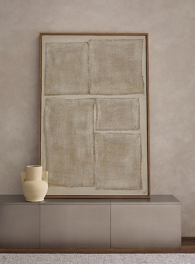 Textured collage wall art 60" x 40" product image (primary)
