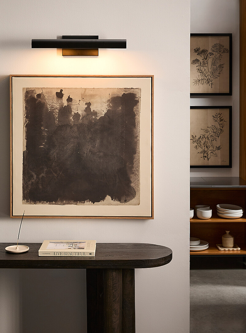 Matte black iron wall sconce product image 2