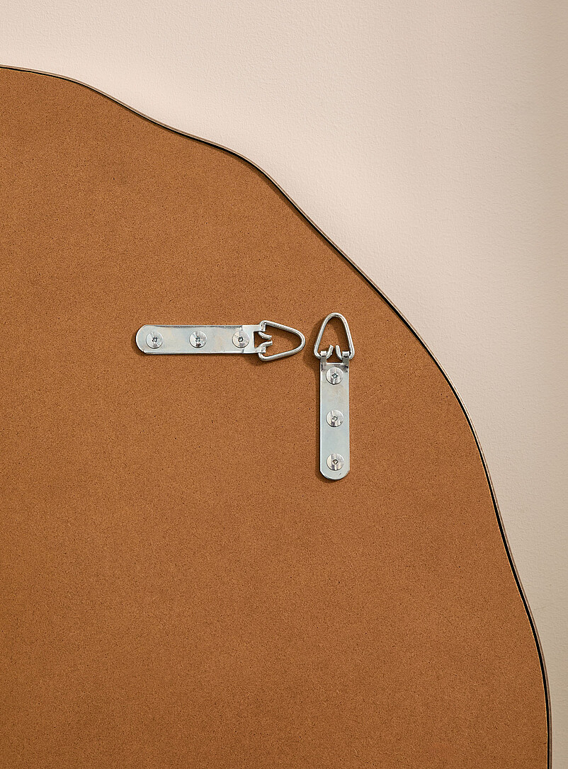 Irregular frame round mirror product image 3