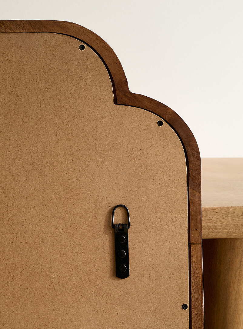 Mango wood arched mirror product image 3
