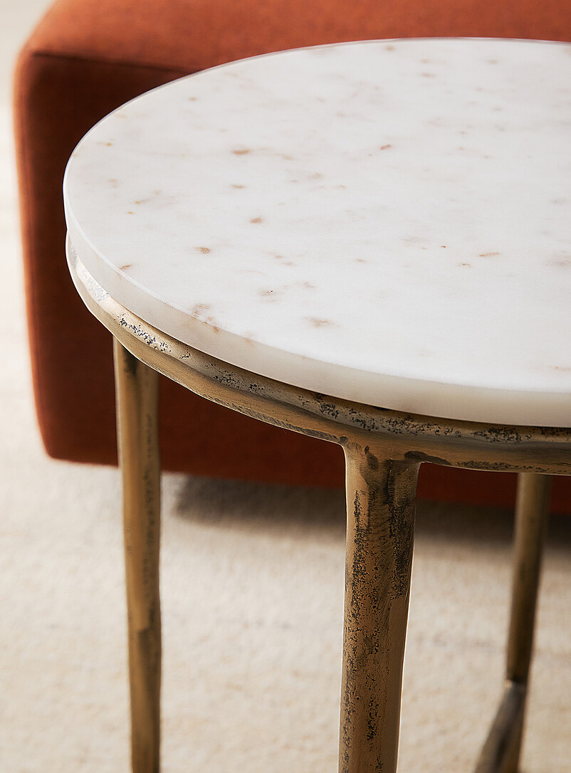 Banswara marble-top side table product image 2