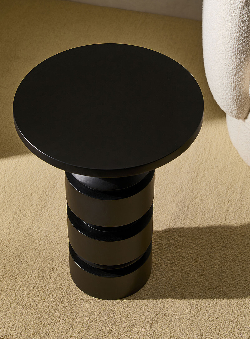 Sculptural base side table product image 2