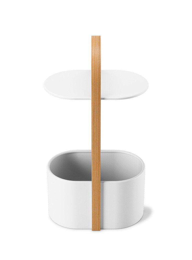 Umbra White Bellwood storage table
