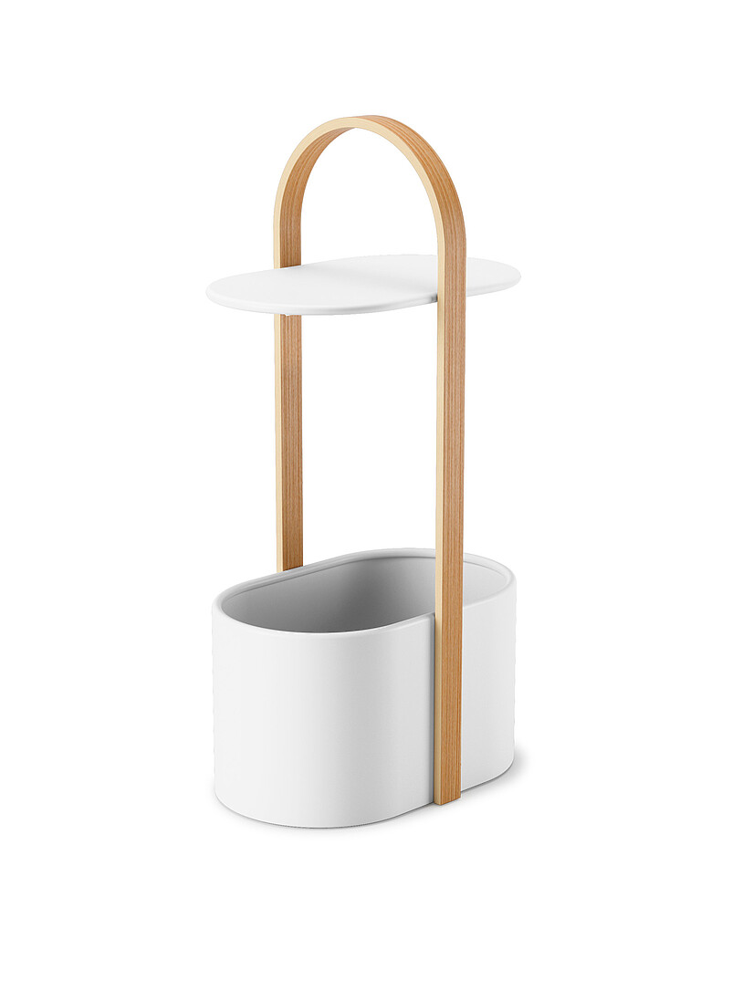 Umbra White Bellwood storage table