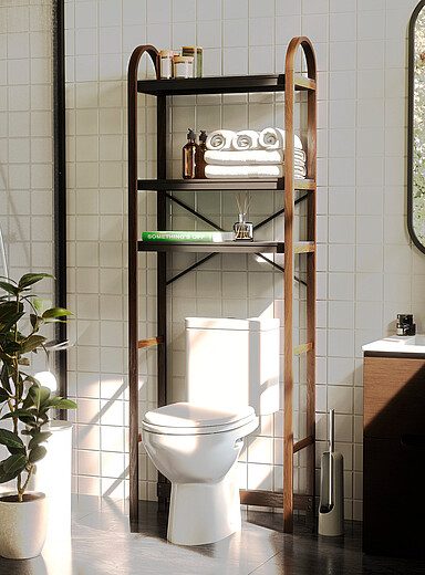 L'&eacute;tag&egrave;re autoportante pour toilette Bellwood