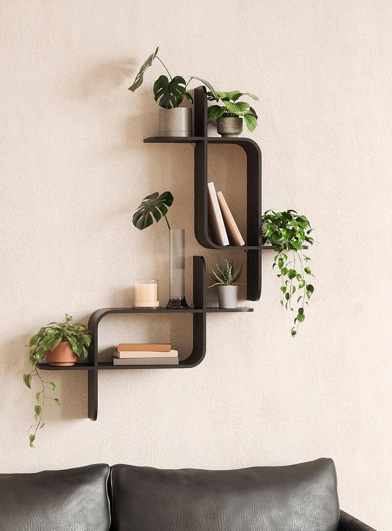 Umbra Chocolate/Espresso Montage wall shelf