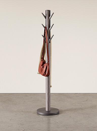 Umbra Ivory/Cream Beige Flapper folding hook coat rack