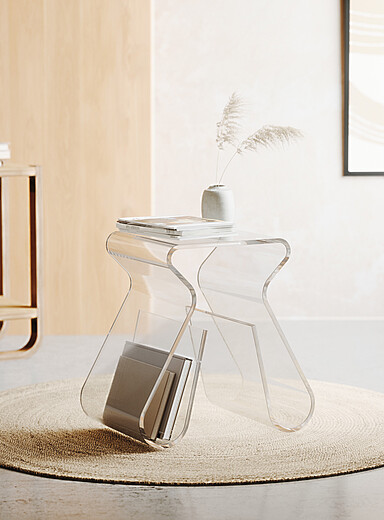 La table d'appoint transparente Magino