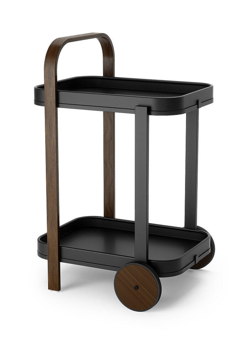 Bellwood two-tone bar cart product image 3
