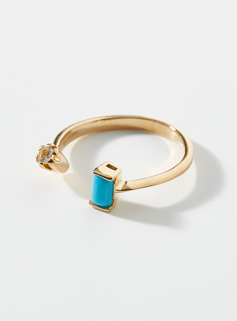 Cornelia webb Assorted Turquoise stone open ring for women