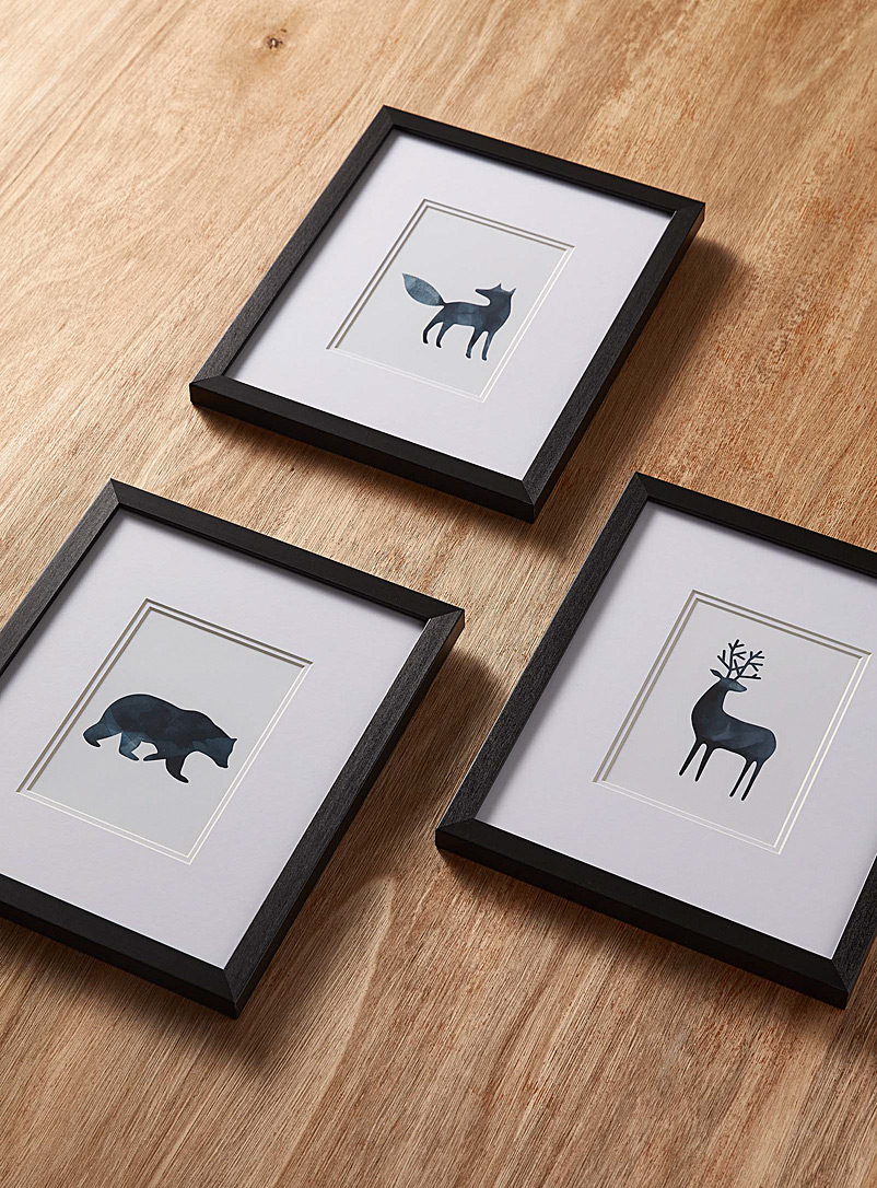 Simons Maison Black Forest animals paintings 3-piece set