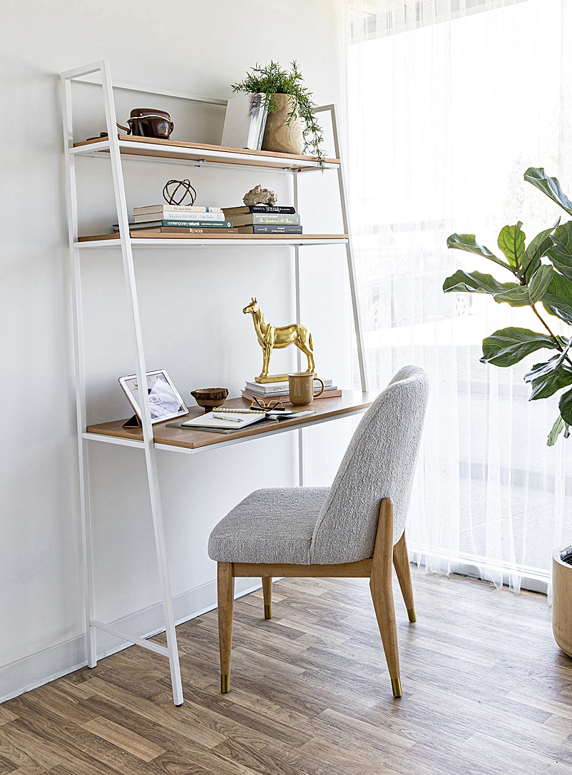 Simons Maison: L'étagère minimaliste avec bureau Gris assorti