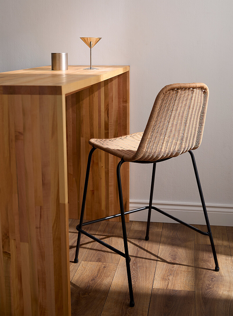 Braided polyresin counter stool product image (primary)