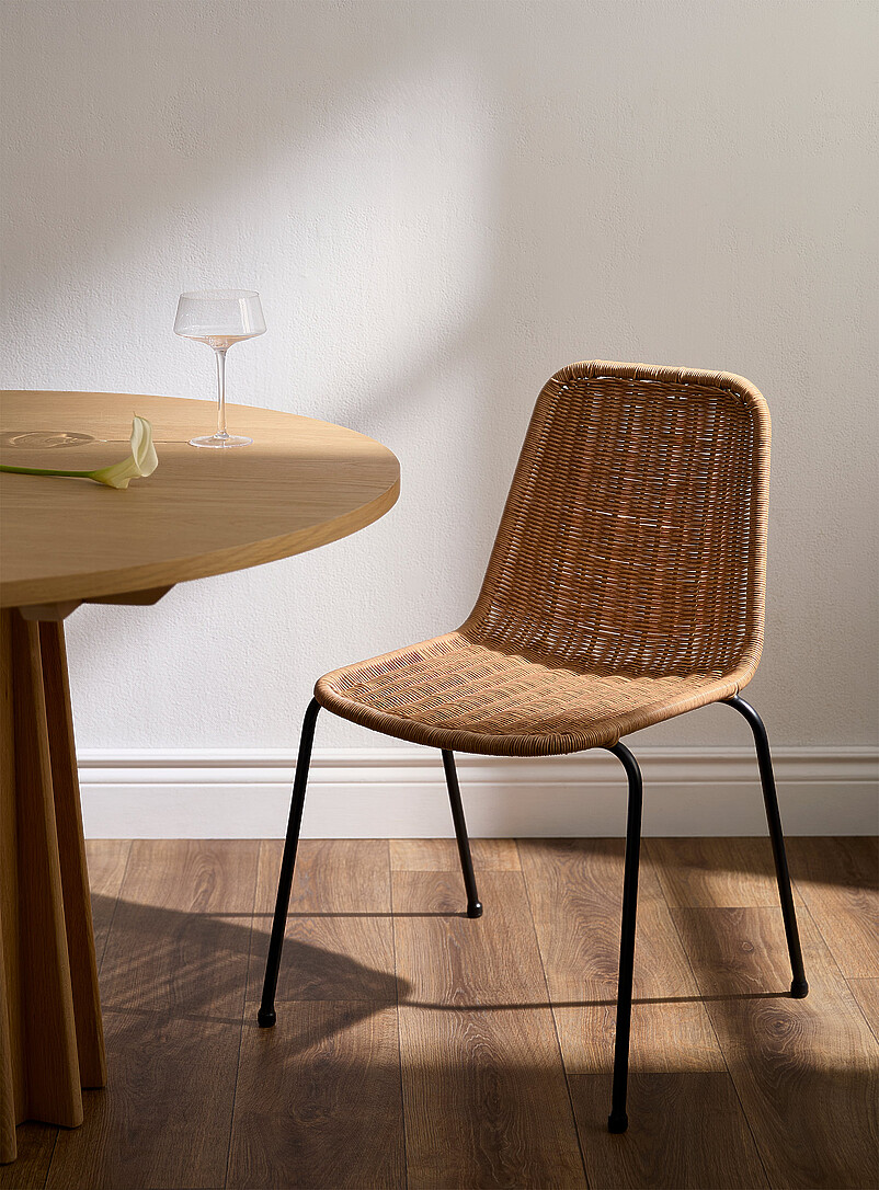 Braided polyresin chair product image (primary)