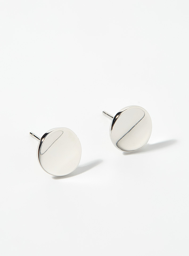 Simons Silver Silver minimalist earrings for women