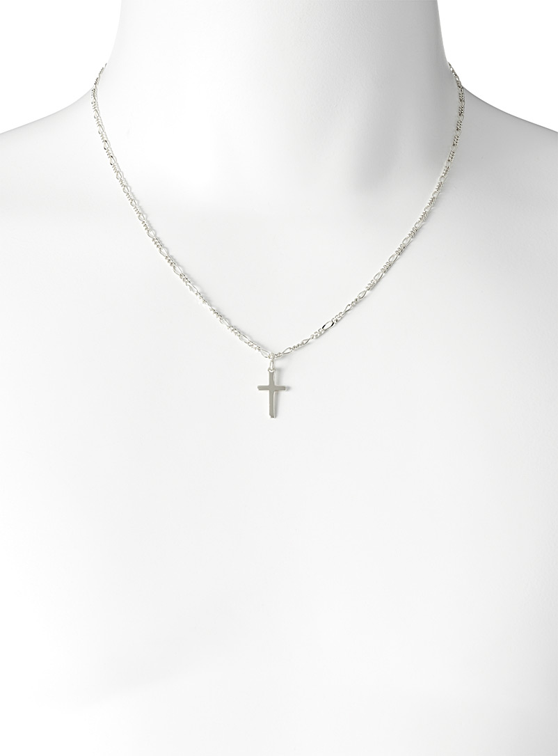 Le 31: Le collier croix argentée Argent pour homme