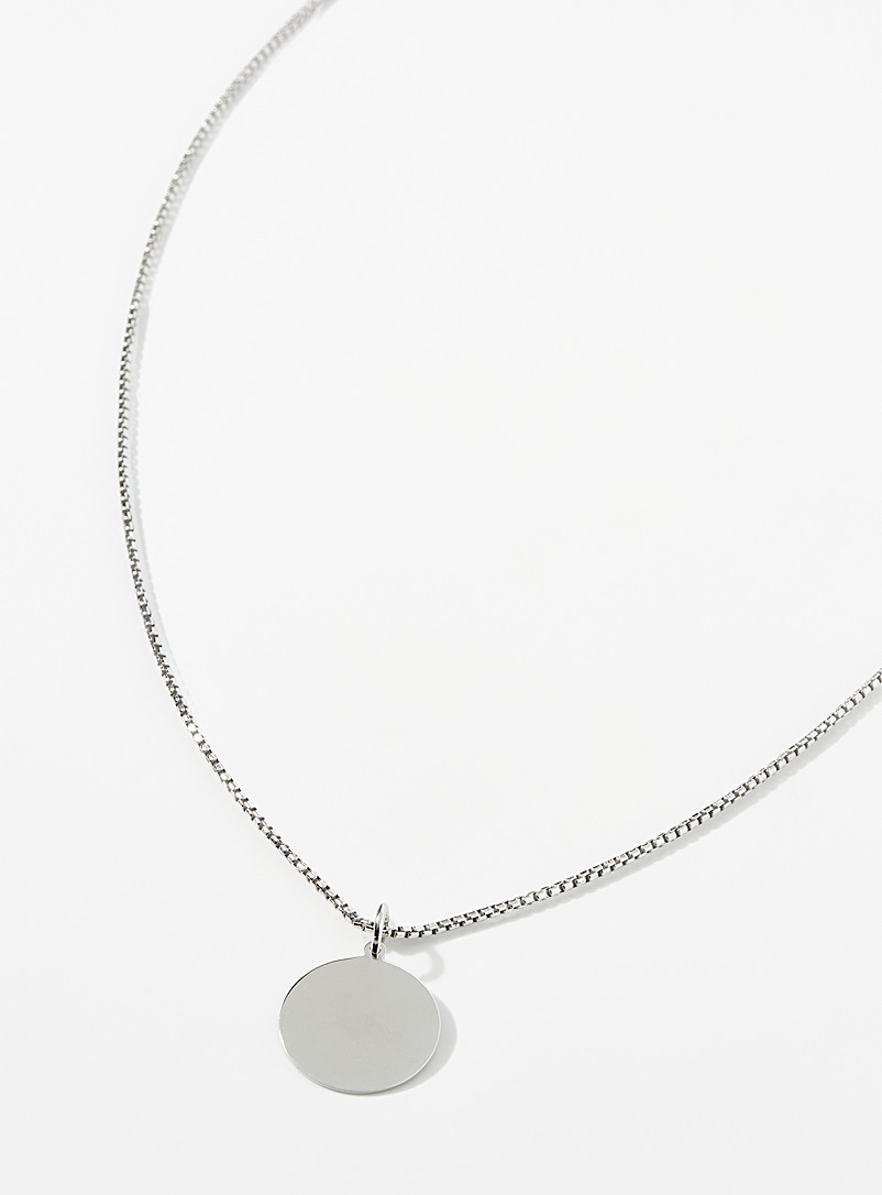 Le 31 Silver Venetian link pendant chain for men