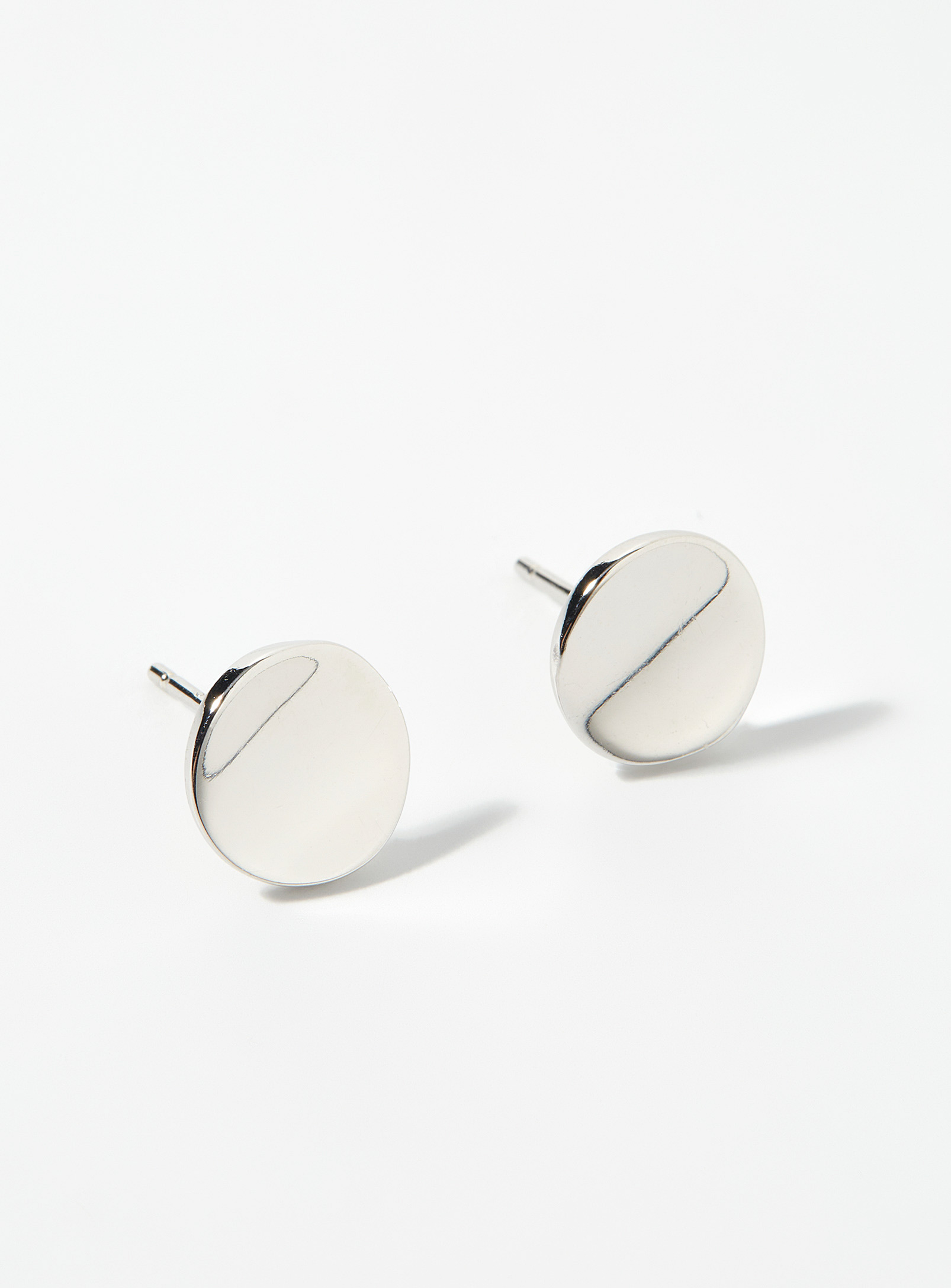 Simons - Women's Silver minimalist earrings