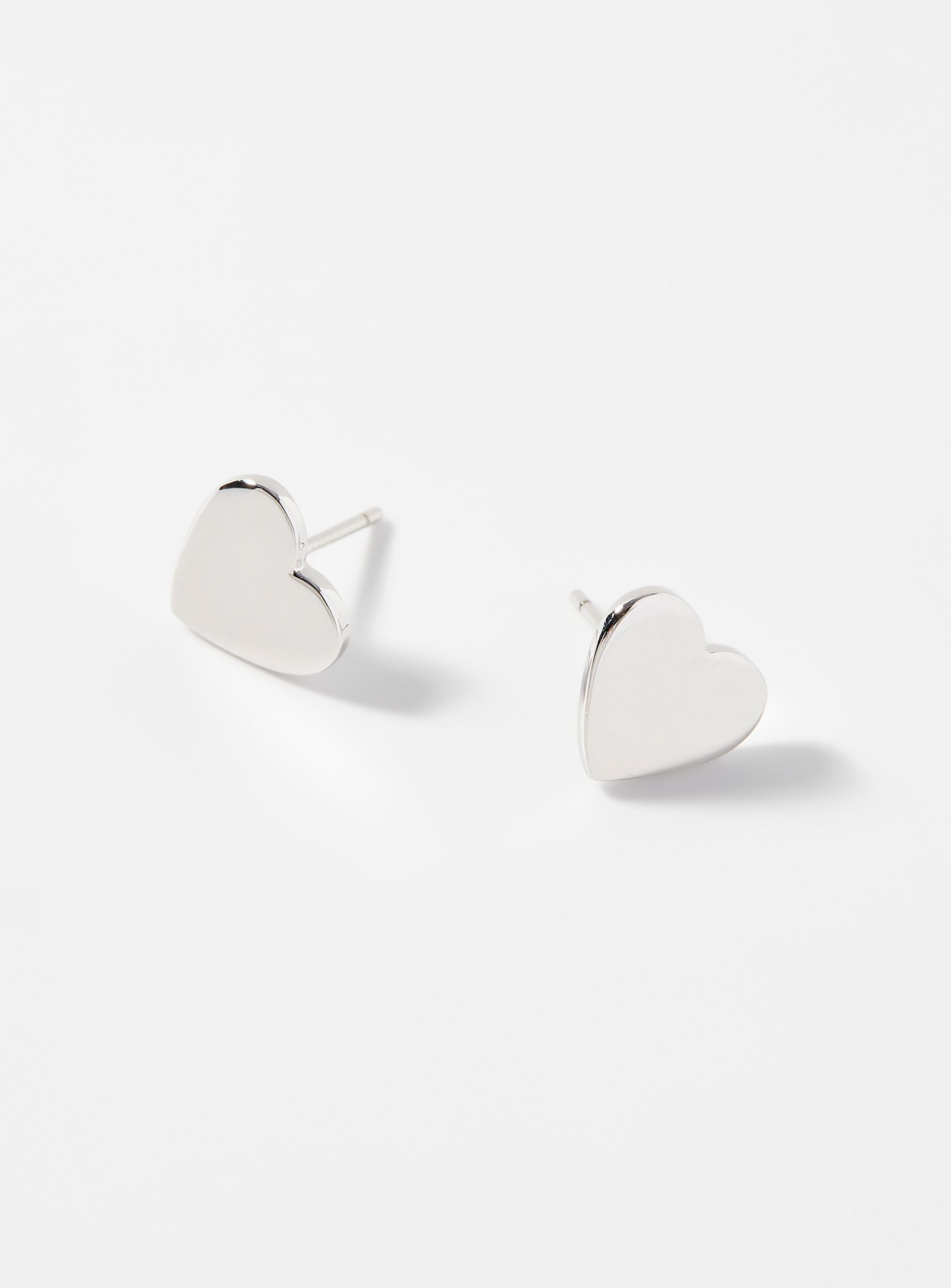 Simons - Women's Sparkling heart earrings