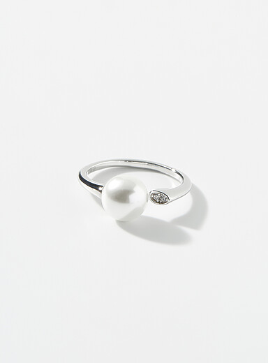 Single-pearl open ring product image 2
