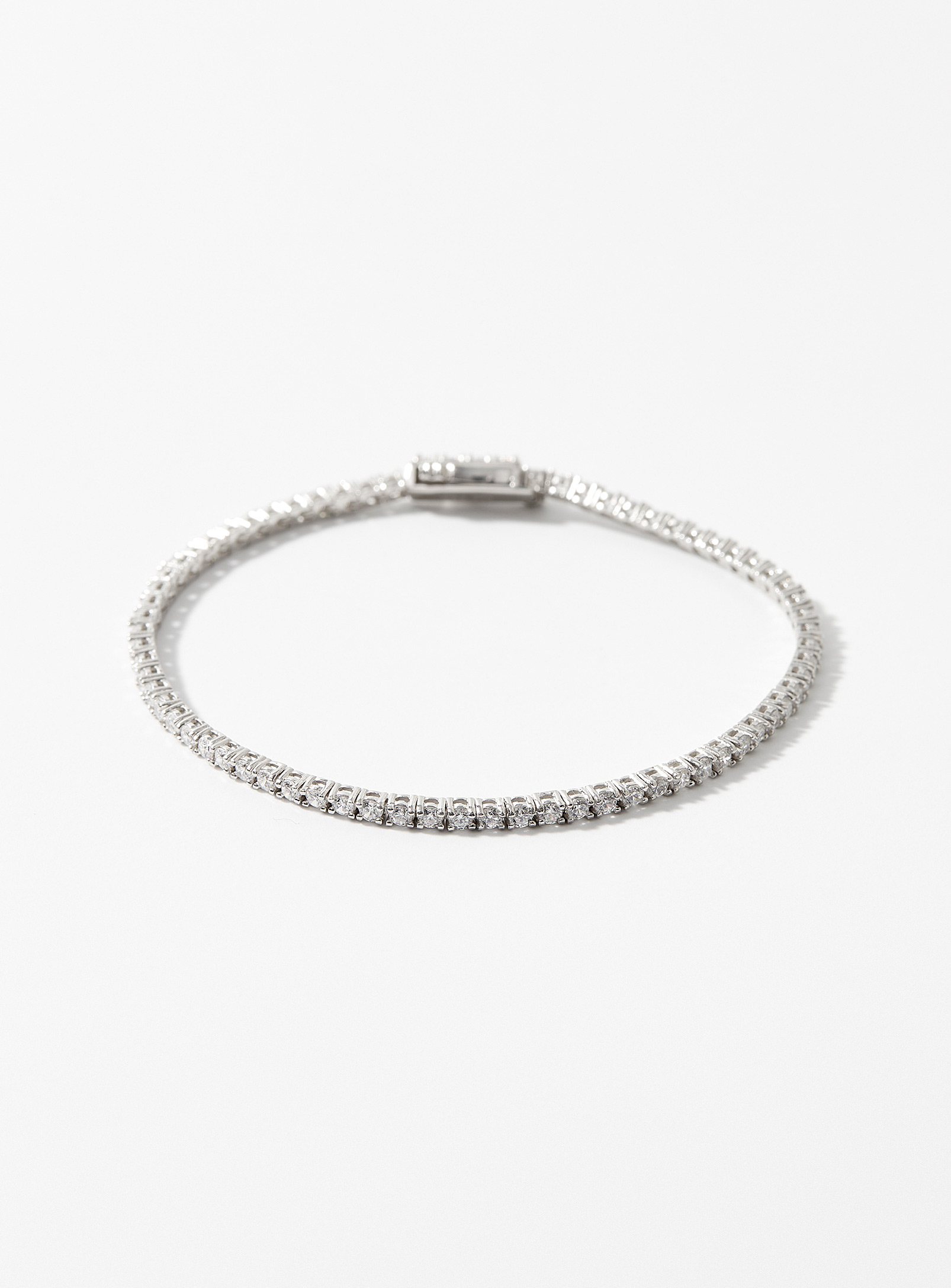 Simons - Women's Shimmery zircon tennis bracelet