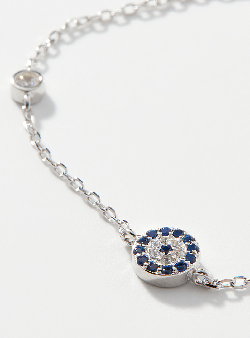 Evil eye silver bracelet product image 2
