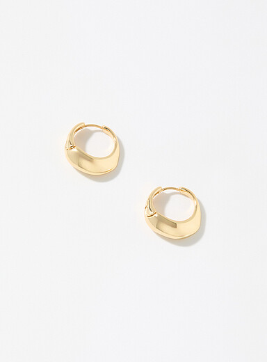 Organic shape hoops <b>Exclusive Simons x Pilgrim collection</b>