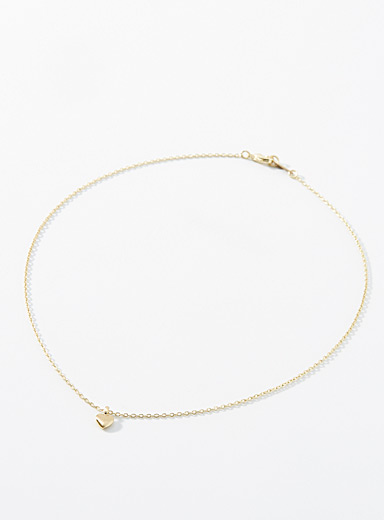 Collier Femme Coeur D'amour Doré - Créateur - Neuf Avec étiquettes - Bijou Cadeau