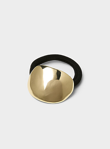 Pilgrim: L'&eacute;lastique large d&ocirc;me miroitant Argent pour femme