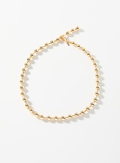 Le collier boules miroitantes