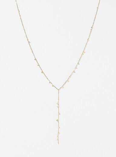 Baylen fine Y-chain necklace