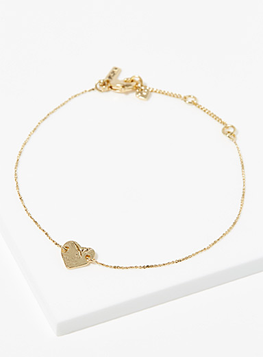 Golden heart bracelet, Pilgrim, Shop Women's Bracelets Online