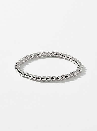 Le bracelet billes m&eacute;talliques