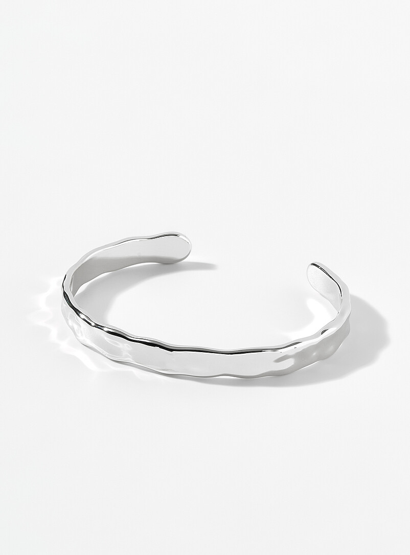 Wavy open bangle bracelet | Pilgrim | | Simons