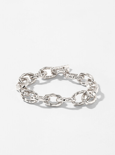 Wavy oval link chain bracelet <b>Exclusive Simons x Pilgrim collection</b>